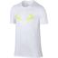 Nike Mens Rafa Pop Short Sleeve Tee - White/Volt - thumbnail image 1