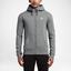 Nike Mens Sportswear Full-Zip Hoodie - Dark Grey Heather - thumbnail image 1