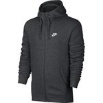 Nike Mens Sportswear Full-Zip Hoodie - Charcoal Heather - thumbnail image 1