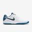 Nike Mens Air Vapor Advantage Carpet Tennis Shoes - White/Blue - thumbnail image 3