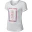 Nike Girls Frequency Just Do It Tee - White - thumbnail image 1