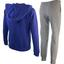 Nike Girls Graphic Colour-Blocked Tracksuit - Purple/Grey - thumbnail image 2