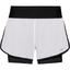 HEAD Womens Stance Shorts - White/Black - thumbnail image 1