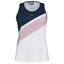 Head Womens Perf Tank Top - White/Dark Blue/Light Pink - thumbnail image 1