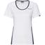 HEAD Womens Club Tech T-Shirt - White/Dark Blue - thumbnail image 1