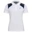 HEAD Womens Club Tech Polo - White/Dark Blue - thumbnail image 1