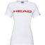 HEAD Womens Lucy T-Shirt - White/Red - thumbnail image 1