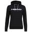 HEAD Womens Club Rosie Hoodie - Black/White - thumbnail image 1
