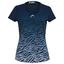 Head Womens Animal Print Tie Break Tee - Dark Blue - thumbnail image 1