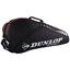 Dunlop Club 6 Racket Bag - Black/Orange - thumbnail image 2
