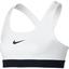 Nike Girls Pro Sports Bra - White/Black - thumbnail image 1