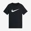 Nike Boys Dry Training T-Shirt - Black - thumbnail image 1