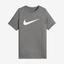 Nike Boys Dry Training T-Shirt - Grey - thumbnail image 1