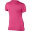 Nike Girls Dry Training Tee - Vivid Pink - thumbnail image 2
