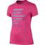 Nike Girls Dry Training Tee - Vivid Pink - thumbnail image 1