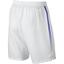 Nike Mens Dry 9 Inch Tennis Shorts - White/Blue - thumbnail image 2