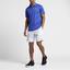 Nike Mens Dry 9 Inch Tennis Shorts - White/Blue - thumbnail image 8