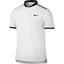 Nike Mens Court Advantage Polo - White/Black - thumbnail image 1