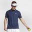 Nike Mens Dry Tennis Polo - Midnight Navy/White - thumbnail image 3