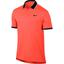 Nike Mens Dry Tennis Polo - Hyper Orange/Black - thumbnail image 1