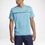 Nike Mens Dry Challenger Tennis Top - Sky Blue - thumbnail image 3