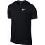 Nike Mens Dry Tennis Top - Black - thumbnail image 1