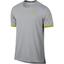 Nike Mens Court Dry Tennis Top - Vast Grey/Bright Citron - thumbnail image 1