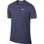 Nike Mens Court Dry Tennis Top - Blue Recall/White - thumbnail image 1