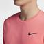 Nike Mens Court Dry Tennis Top - Lava Glow/Black - thumbnail image 4