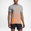 Nike Mens Rafa T-Shirt - Dark Grey Heather/Tart - thumbnail image 3