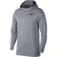 Nike Mens Breathe Training Hoodie - Pure Platinium/Black - thumbnail image 1