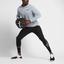 Nike Mens Breathe Training Hoodie - Pure Platinium/Black - thumbnail image 8