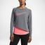 Nike Womens Training Top - Cool Grey - thumbnail image 3