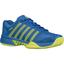 K-Swiss Kids Hypercourt Express HB Tennis Shoes - Blue/Neon Citron - thumbnail image 2