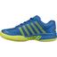 K-Swiss Kids Hypercourt Express HB Tennis Shoes - Blue/Neon Citron - thumbnail image 4