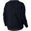 Nike Womens Long-Sleeve Cropped Tennis Top - Black - thumbnail image 2