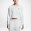 Nike Womens Long-Sleeve Cropped Tennis Top - White - thumbnail image 3