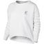 Nike Womens Long-Sleeve Cropped Tennis Top - White - thumbnail image 1