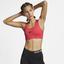 Nike Womens Swoosh Sports Bra - Ember Glow/Black - thumbnail image 5