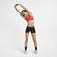 Nike Womens Swoosh Sports Bra - Ember Glow/Black - thumbnail image 7