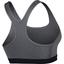 Nike Womens Pro Classic Sports Bra - Carbon Heather/Black - thumbnail image 2