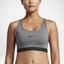 Nike Womens Pro Classic Sports Bra - Carbon Heather/Black - thumbnail image 8