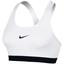 Nike Womens Pro Classic Sports Bra - White - thumbnail image 1