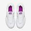 Nike Womens Court Lite Tennis Shoes - White/Vivid Purple - thumbnail image 4