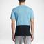 Nike Mens Court Dry Tennis Tee - Vivid Sky Blue/Black - thumbnail image 6