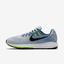 Nike Mens Air Zoom Structure 20 Running Shoes - White/Blue - thumbnail image 1