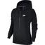Nike Womens Sportswear Hoodie - Black/White - thumbnail image 1