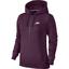 Nike Womens Sportswear Hoodie - Bordeaux/White - thumbnail image 1