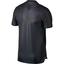 Nike Mens Dry Advantage Tennis Polo - Black/Hot Punch - thumbnail image 2