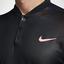 Nike Mens Dry Advantage Tennis Polo - Black/Hot Punch - thumbnail image 4